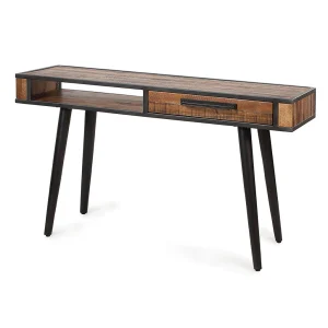 Zago Console Bois D’acacia Et Métal Noir – Cusco 10