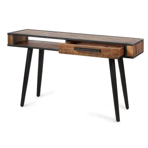 Zago Console Bois D’acacia Et Métal Noir – Cusco 16