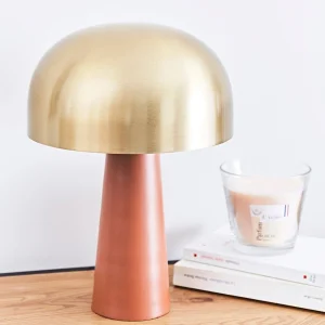 SEMA DESIGN Lampe En Fer H36cm Terracotta Et Doré – Champart 16