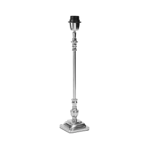 Côté Table Pied De Lampe En Aluminium Gris Et Argent – Attaleia 7