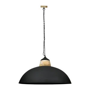 Côté Table Suspension En Fer Noir Et Manguier D83cm Noir Mat – Ferese 8