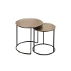 Côté Table Tables D’appoint Gigogne (x2) En Fer Doré – Felia 17