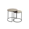 Côté Table Table D’appoint Gigogne (x2) En Fer Argent – Felia 14