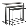 Côté Table Console Gigogne (x3) En Fer Noir – Felia 17