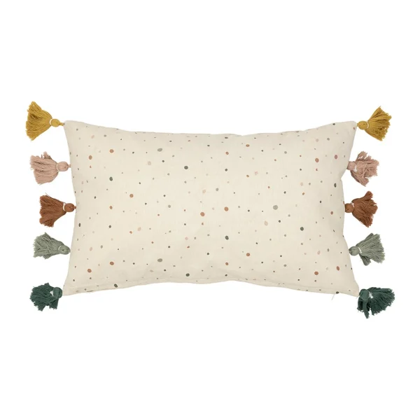 Jardin D’Ulysse Coussin Avec Pompons Multicolore 50x30cm Coton – Sweet Dream 1