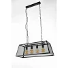 Corep Suspension 4 Lumières En Métal L78cm Noir – Trapèze 11