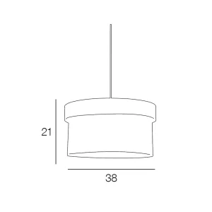 Corep Suspension Cylindre Bimat Amman Pyla D38cm 13