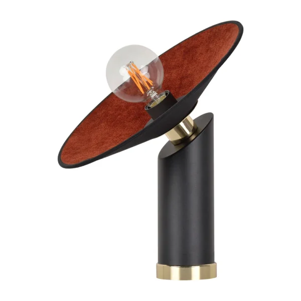 Market Set Lampe En Métal Et Velour H37cm Cognac – Gatsby 1