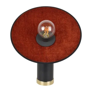 Market Set Lampe En Métal Et Velour H37cm Cognac – Gatsby 21