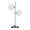 Opjet Lampe En Métal 2 Globes En Verre H53cm Noir – Edmond 11