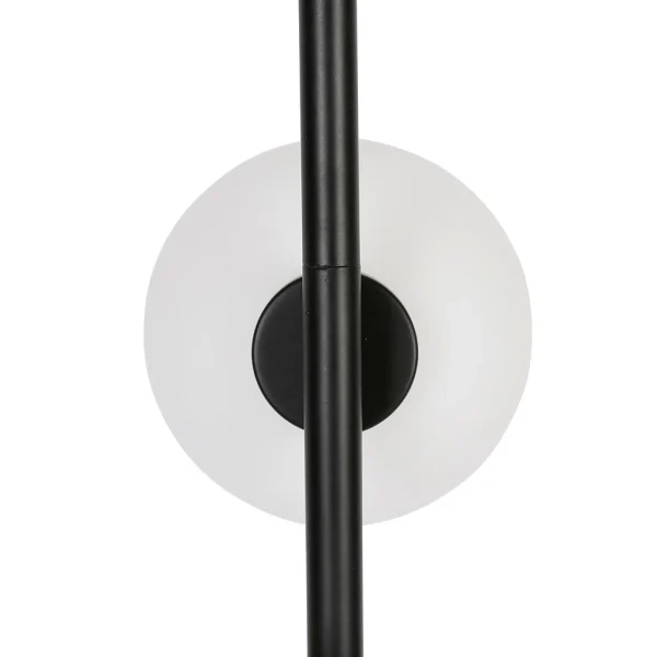 Opjet Lampe En Métal 2 Globes En Verre H53cm Noir – Edmond 7