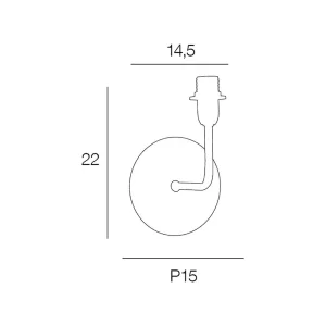 Corep Applique En Métal H22 Cm Blanc – Jim 9