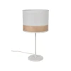 Corep Lampe En Métal Et Coton H36cm Blanc – Raito 8