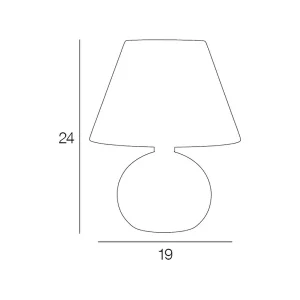 Corep Lampe En Bois Et Coton H24cm Pétrole – Rondo 13