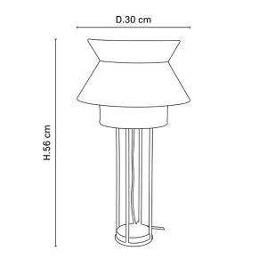 Market Set Lampe En Lin Lave Et Cannage H56cm Nude – Singapour 14