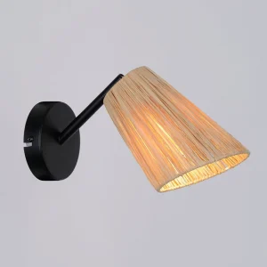 Corep Lampe En Métal Et Raphia H16cm – Playa 8