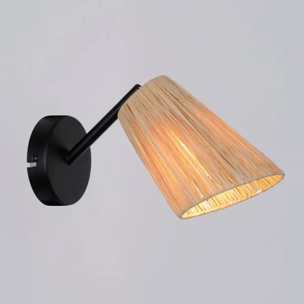 Corep Lampe En Métal Et Raphia H16cm – Playa 3