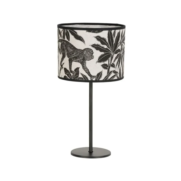 Corep Lampe En Métal Et Coton H36cm Noir – Basic Sapajou 1