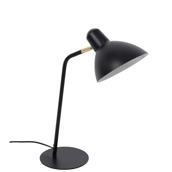 Corep Lampe En Métal Et Laiton H43cm Noir – Marcel 1