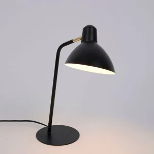 Corep Lampe En Métal Et Laiton H43cm Noir – Marcel 8