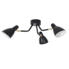 Corep Spot 3 Lumières En Métal Et Laiton D50cm Noir Mat – Marcel 20