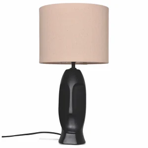 Opjet Lampe En Céramique H45.5cm Noir – Visage 9