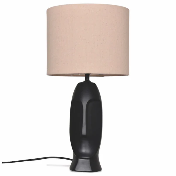 Opjet Lampe En Céramique H45.5cm Noir – Visage 3