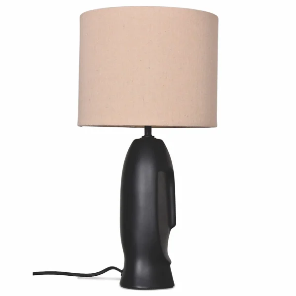 Opjet Lampe En Céramique H45.5cm Noir – Visage 5