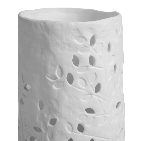 SEMA DESIGN Lampe En Porcelaine Martelée H23.5cm Blanc -liane 3