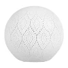 SEMA DESIGN Lampe Boule Dentelle Blanche En Porcelaine 8