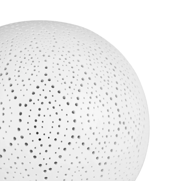 SEMA DESIGN Lampe Boule Dentelle Blanche En Porcelaine 3