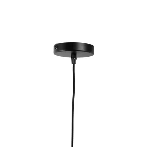 SEMA DESIGN Suspension En Fer Et Rotin H25cm Noir – Filen 10