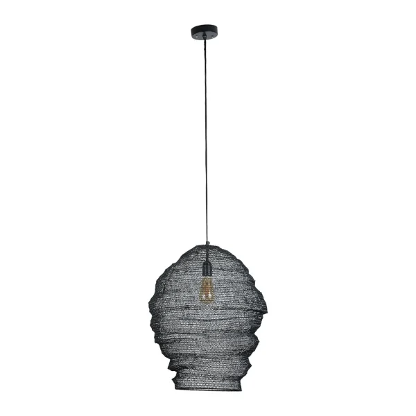 SEMA DESIGN Suspension En Fer H60cm Noir – Kalipso 3