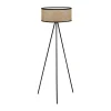 SEMA DESIGN Lampadaire En Métal Et Rotin H125cm Noir – Balamea 10