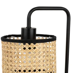 SEMA DESIGN Lampe En Métal Et Rotin H47cm Noir – Balamea 7