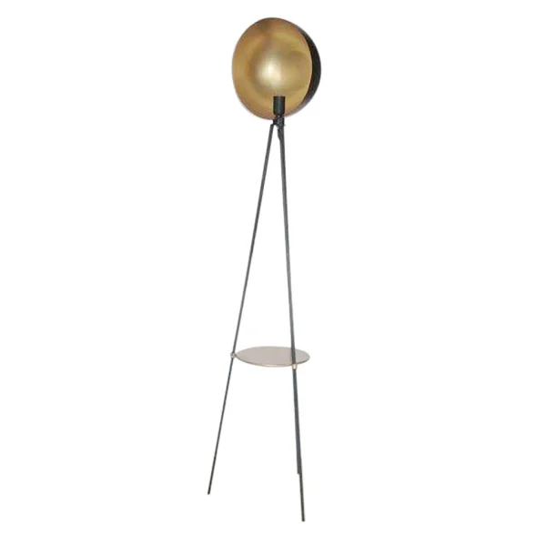 SEMA DESIGN Lampadaire En Fer H156cm Noir Et Doré – Ardecor 3