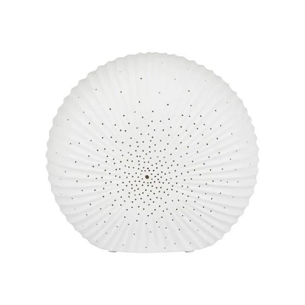 SEMA DESIGN Lampe Disque En Porcelaine H20cm Blanc -essencia 1