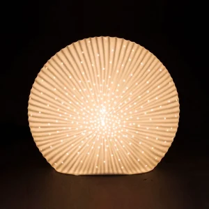 SEMA DESIGN Lampe Disque En Porcelaine H20cm Blanc -essencia 15