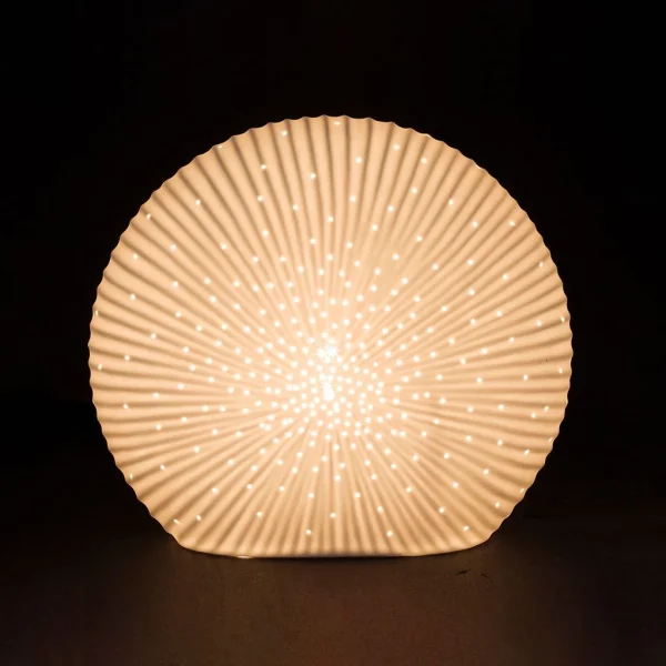 SEMA DESIGN Lampe Disque En Porcelaine H20cm Blanc -essencia 6