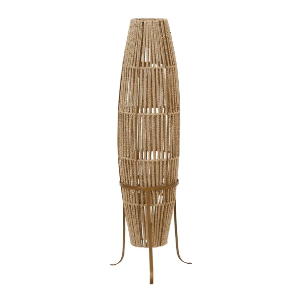 SEMA DESIGN Lampadaire En Fer Et Jute H120cm Naturel – Korda 1