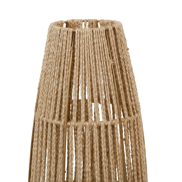 SEMA DESIGN Lampadaire En Fer Et Jute H120cm Naturel – Korda 4