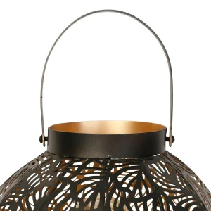 SEMA DESIGN Lampe Lanterne Ronde En Fer H29cm Noir – Panellia 8