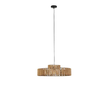 SEMA DESIGN Suspension Naturel En Fer Et Corde De Papier D55cm – Calyp 9