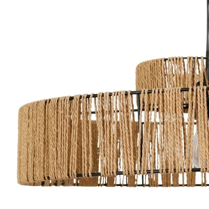 SEMA DESIGN Suspension Naturel En Fer Et Corde De Papier D55cm – Calyp 11