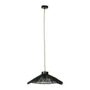 SEMA DESIGN Suspension En Corde De Papier Et Fer D50cm Noir – Calyp 11