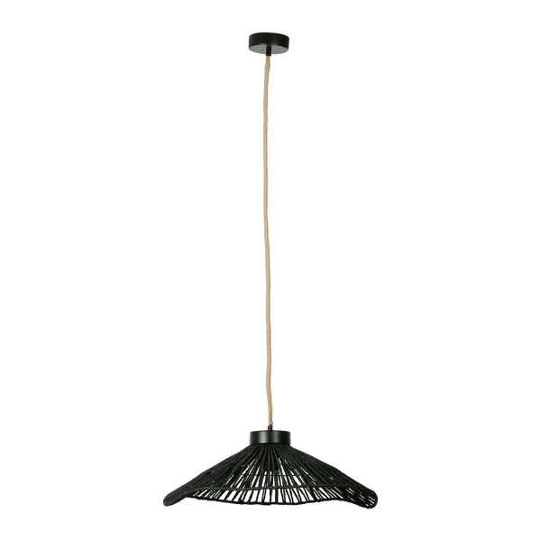 SEMA DESIGN Suspension En Corde De Papier Et Fer D50cm Noir – Calyp 4