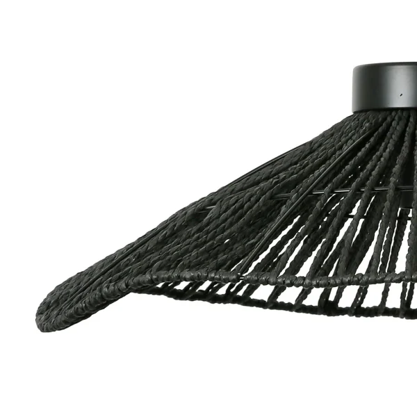 SEMA DESIGN Suspension En Corde De Papier Et Fer D50cm Noir – Calyp 5