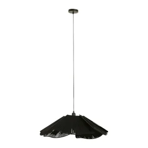 SEMA DESIGN Suspension En Fer Et Coton D70cm Noir – Plaka 9