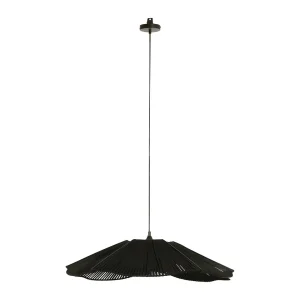 SEMA DESIGN Suspension En Fer Et Coton D77cm Noir – Plaka 8