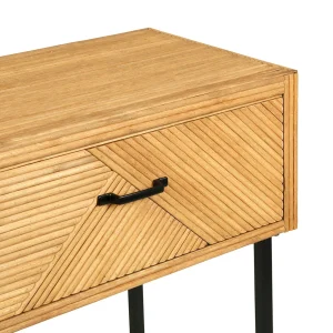 SEMA DESIGN Console Avec Tiroir En Bois Naturel Et Fer – Saori 13